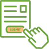 Illustration of a finger pushing a button at the bottom of a page