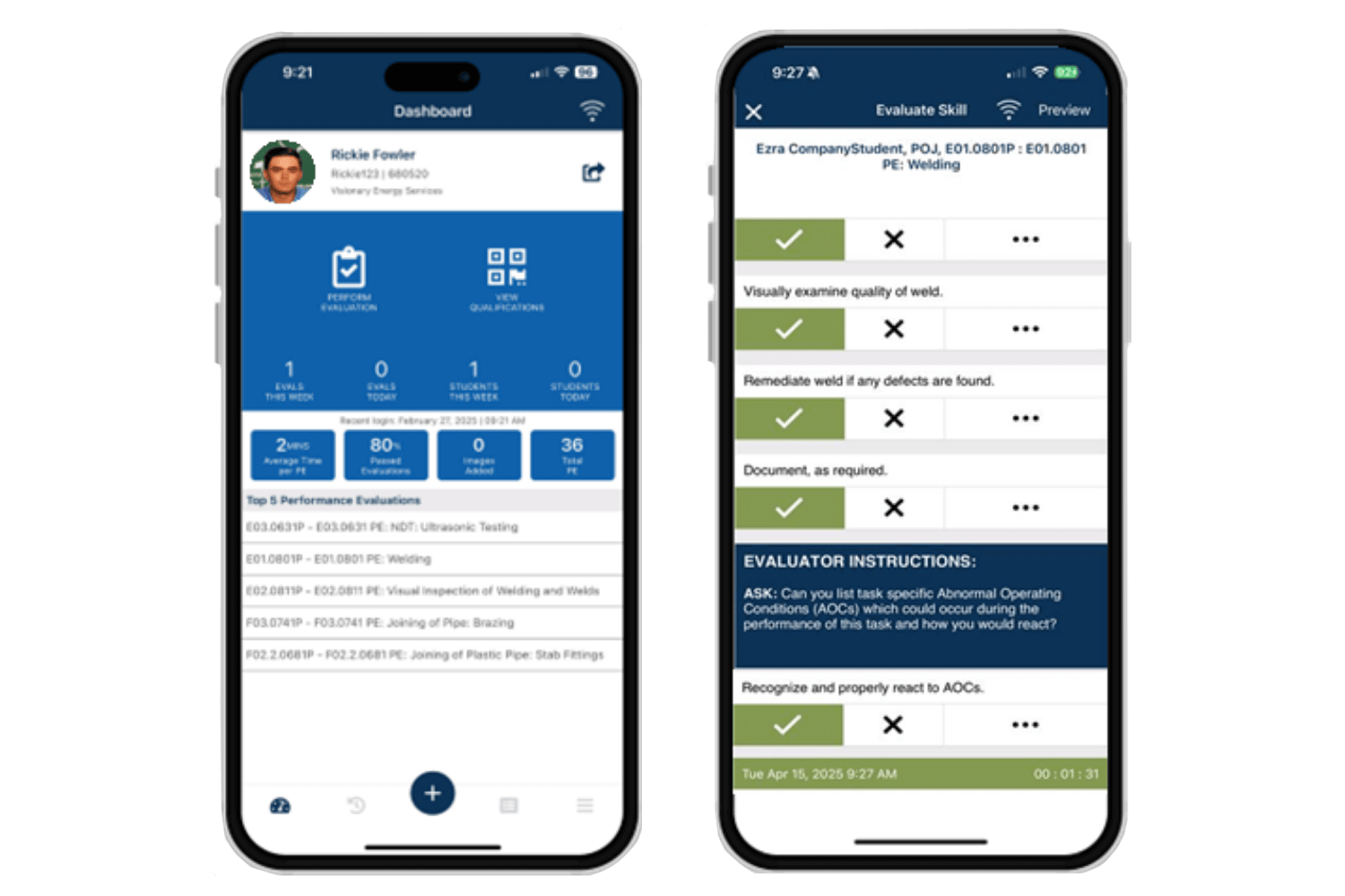 ITS Connect Screens on iPhone