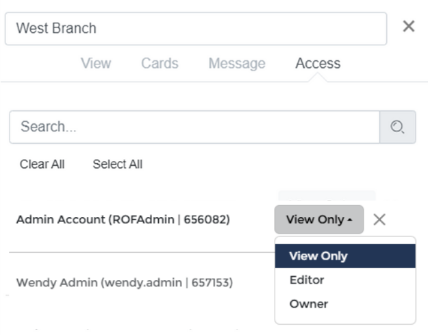 ITS Live Permissions Setting